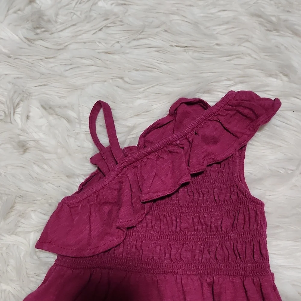 3T Old Navy one shoulder ruffled knit dress